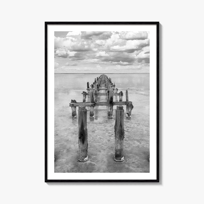 Senegal Black and White Fine Art Photo Print, Dakar, Lake Retba Poster