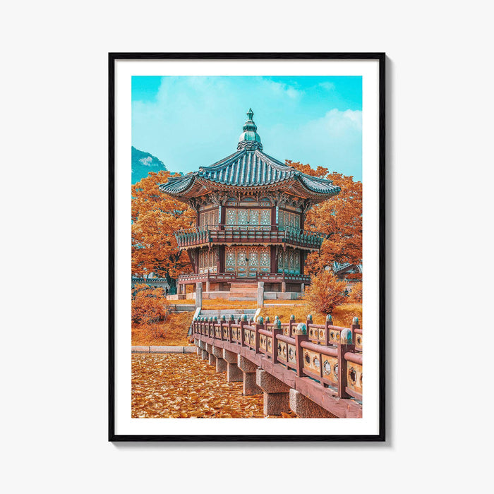 Seoul Fine Art Photo Print, Autumn Gyeongbokgung Palace, South Korea Wall Decor