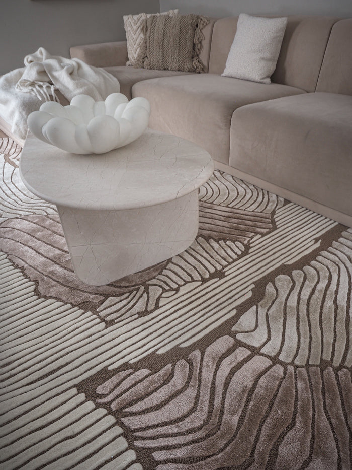 Stue med beige sofa