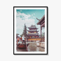 Shanghai Fine Art Photo Print, Zhujiajiao Water Town, China, Boats, Historic Buildings, Wall Poster