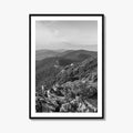 Shenandoah Skyline Black and White Fine Art Photo Print, Drive Stony Man Virginia Poster