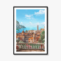 Sicily Fine Art Photo Print, Italy Wall Poster, City and Sea View
