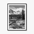 Sierra Nevada Black and White Fine Art Photo Print, Heart Lake, John Muir Trail