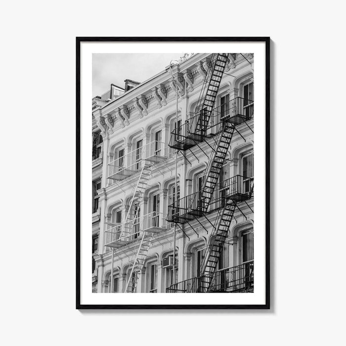 SoHo Black and White Fine Art Photo Print, New York City NYC, Manhattan Poster