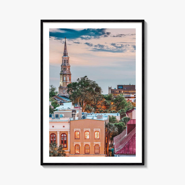 Charleston South Carolina Skyline Fine Art Photo Print, Wall Poster, USA