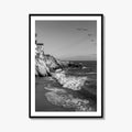 Southern California Black and White Fine Art Photo Print, Coastline Poster