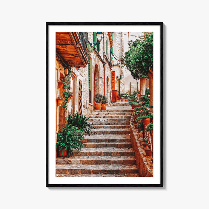 Valldemossa Mallorca Spain Fine Art Photo Print, Village Street Wall Poster, Balearic Islands Majorca