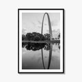 St Louis Black and White Fine Art Photo Print, Missouri Park View Poster