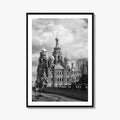 St Petersburg Russia Black and White Fine Art Photo Print, Spas na Krovi