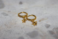 Starfish Hoop Huggie Earrings