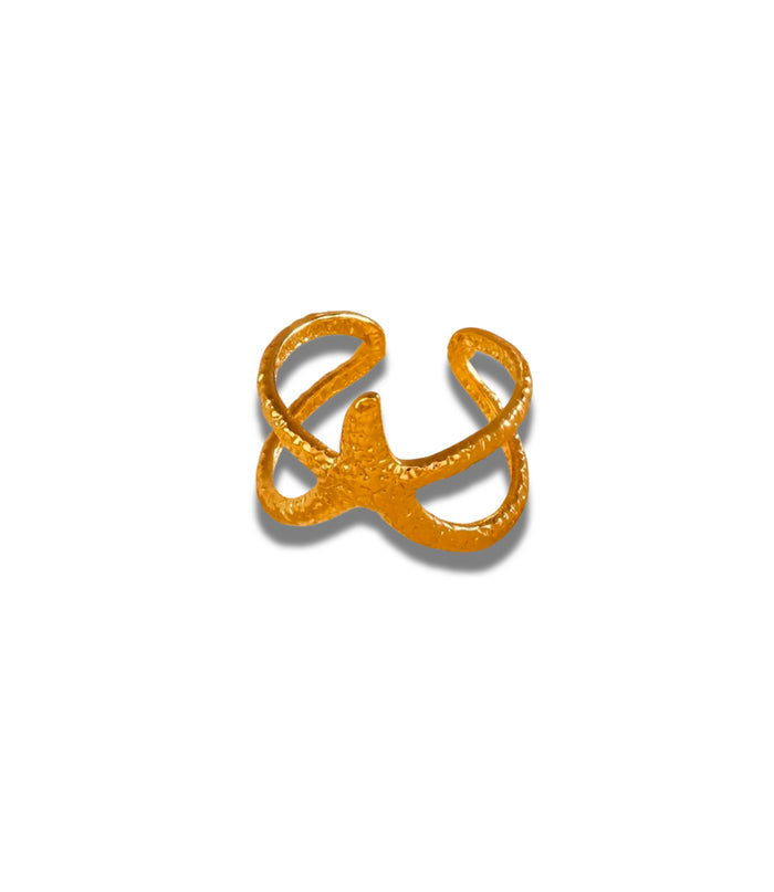 Starfish Textured Ring