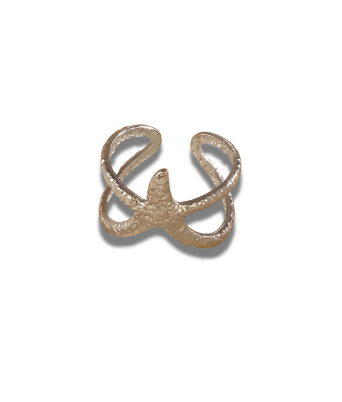 Starfish Textured Ring