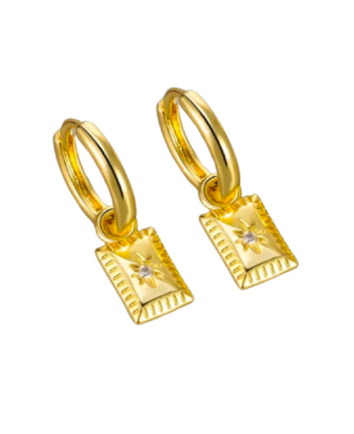 Starlight Hoop Huggie Earrings