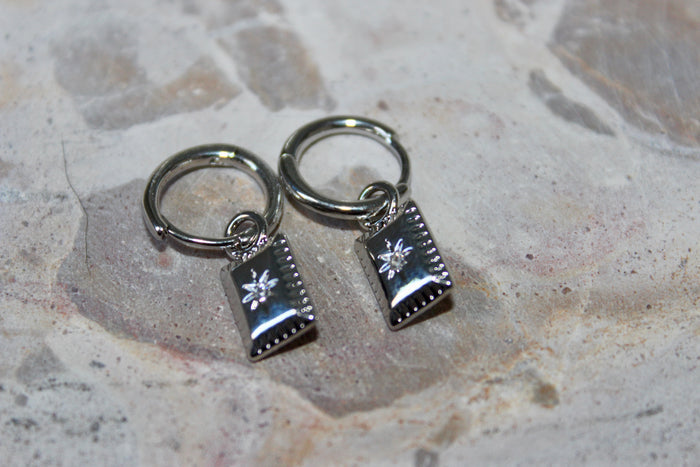 Starlight Hoop Huggie Earrings