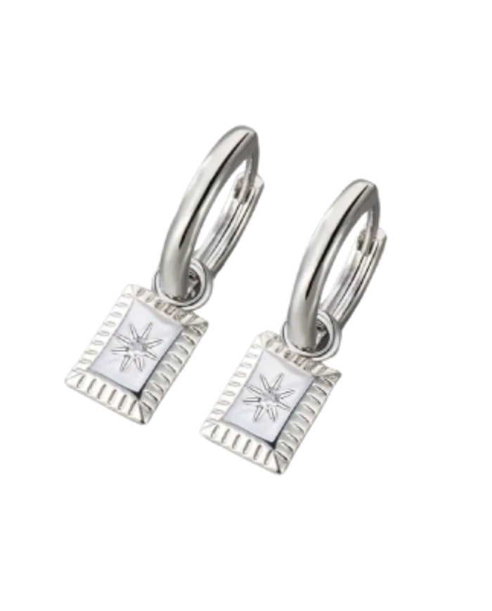 Starlight Hoop Huggie Earrings