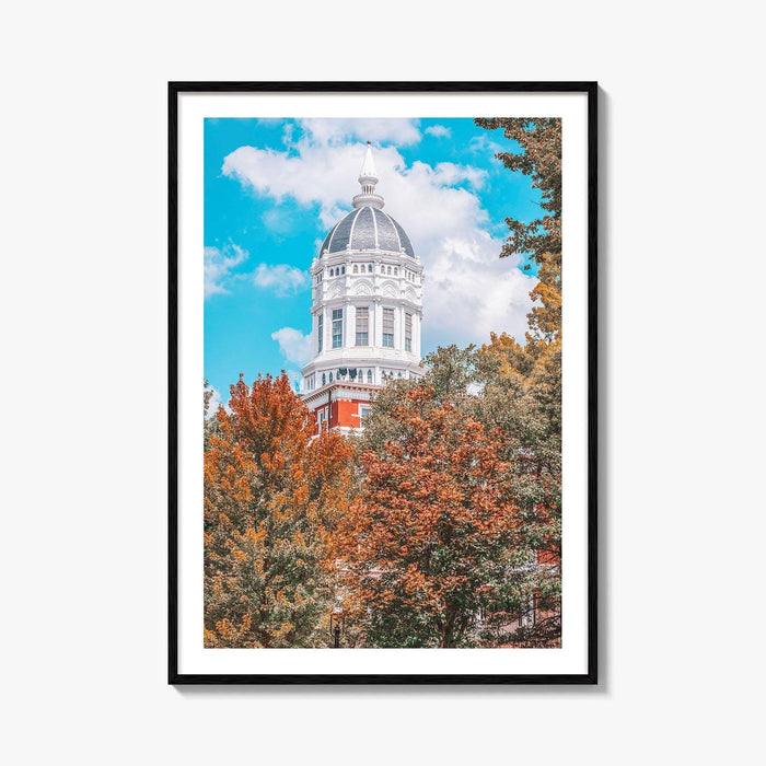 Columbia MO Fine Art Photo Print, University of Missouri Mizzou Campus, USA Poster