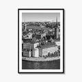Stockholm Skyline Black and White Fine Art Photo Print, Gamla Stan, Sweden Poster
