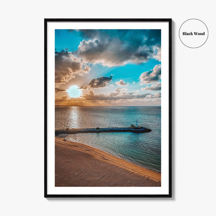 Okinawa Fine Art Photo Print, Naha Japan Wall Decor Poster, Harbor Lighthouse