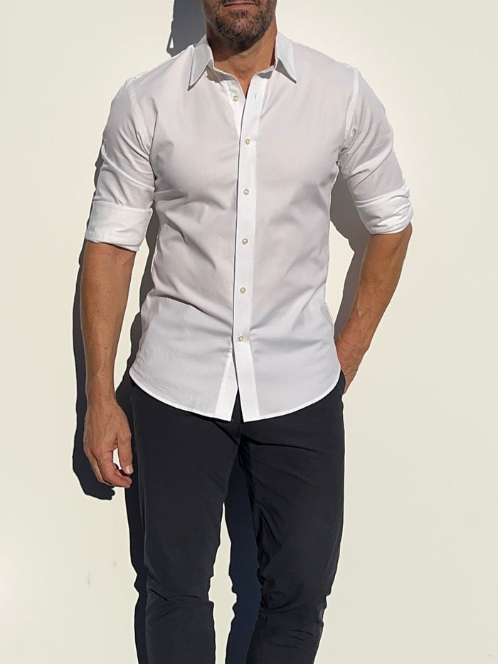 Stretch Royal Oxford - White