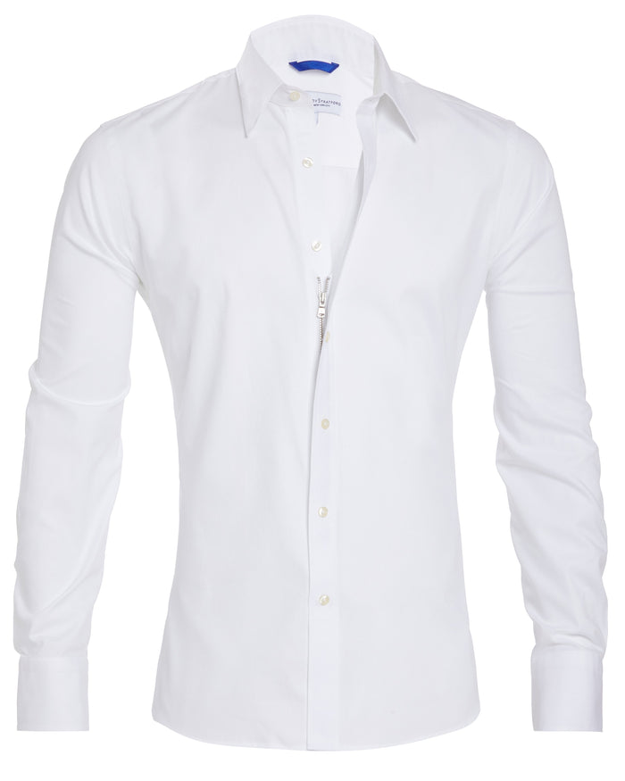 Stretch Royal Oxford - White
