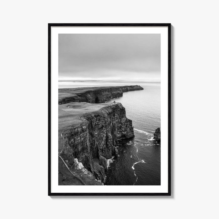 Cliffs of Moher Black and White Fine Art Photo Print, Ireland, Wild Atlantic Way