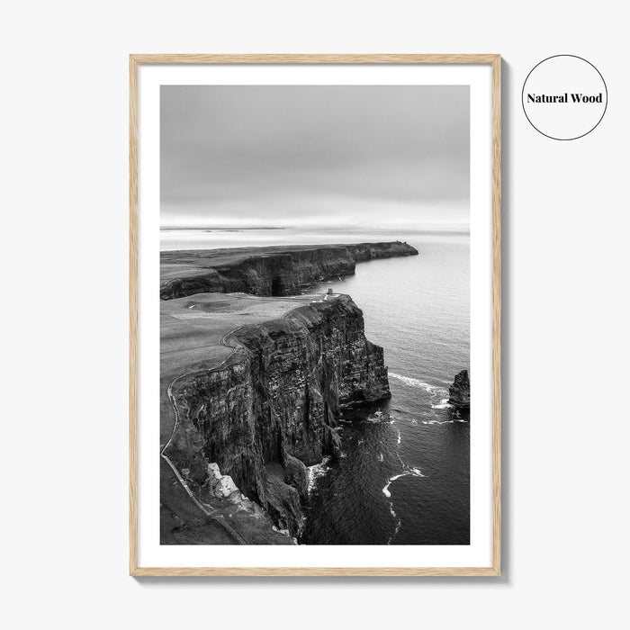 Cliffs of Moher Black and White Fine Art Photo Print, Ireland, Wild Atlantic Way