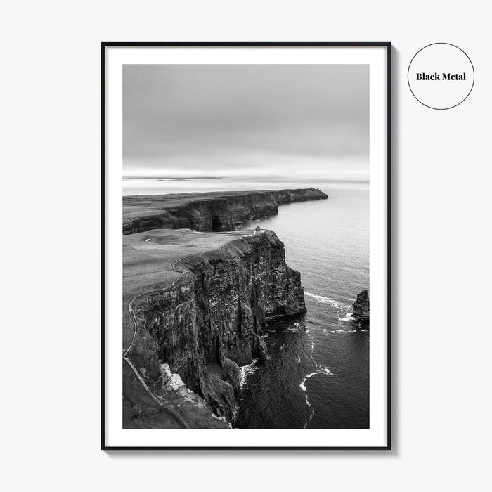 Cliffs of Moher Black and White Fine Art Photo Print, Ireland, Wild Atlantic Way