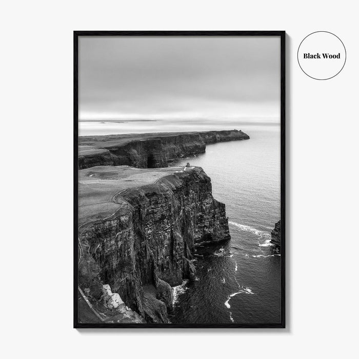 Cliffs of Moher Black and White Fine Art Photo Print, Ireland, Wild Atlantic Way