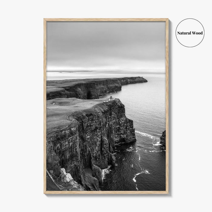 Cliffs of Moher Black and White Fine Art Photo Print, Ireland, Wild Atlantic Way