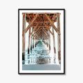 Surf City Fine Art Photo Print, Ocean Pier, North Carolina, Topsail Island Wall Poster