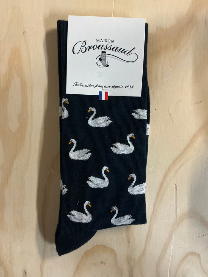 Swan (Cygnes) socks by Maison Broussaud