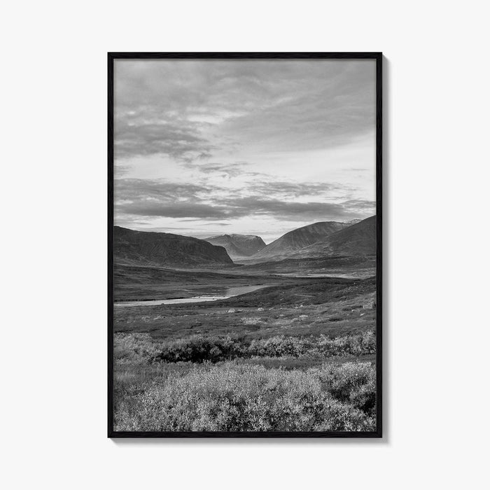 Kungsleden Black and White Fine Art Photo Print, Abisko Swedish Lapland Landscape Poster