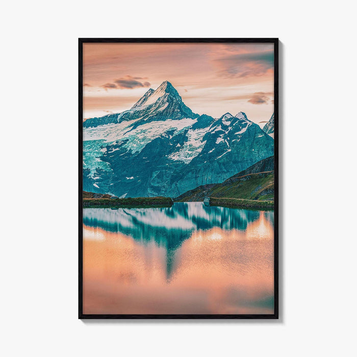 Bachalpsee Switzerland Fine Art Photo Print, Bernese Alps Wall Poster, Schreckhorn Wetterhorn Grindelwald