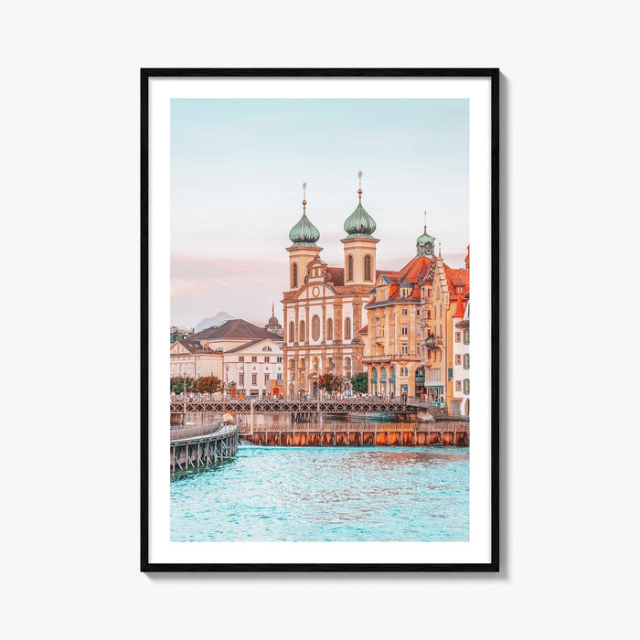Lucerne Fine Art Photo Print, Switzerland, Chapel Bridge, Vierwaldstattersee, Wall Decor, Poster