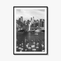 Sydney Skyline Black and White Fine Art Photo Print, Poster, New South Wales Australia