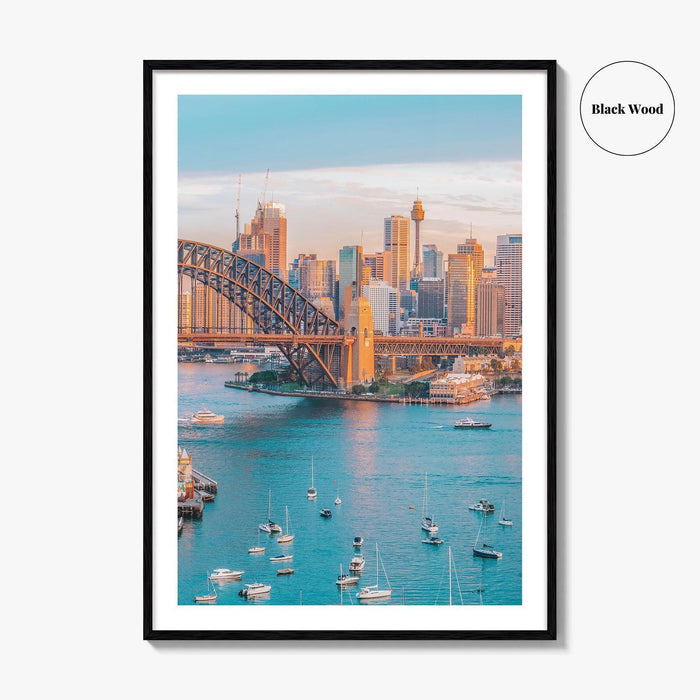 Sydney Skyline Fine Art Photo Print, New South Wales, Australia, Photo Poster