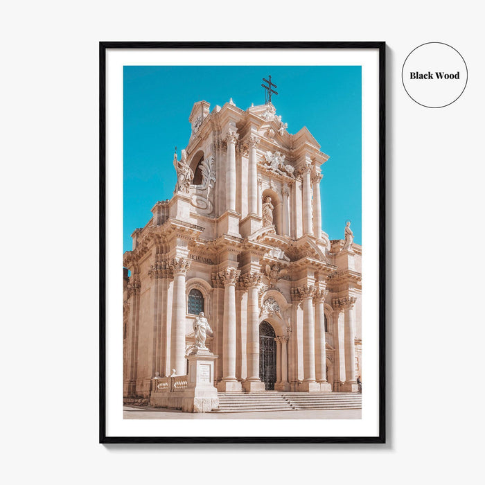 Syracuse Italy Fine Art Photo Print, Ortigia Duomo Cathedral, Siracusa, Sicily, Wall Decor