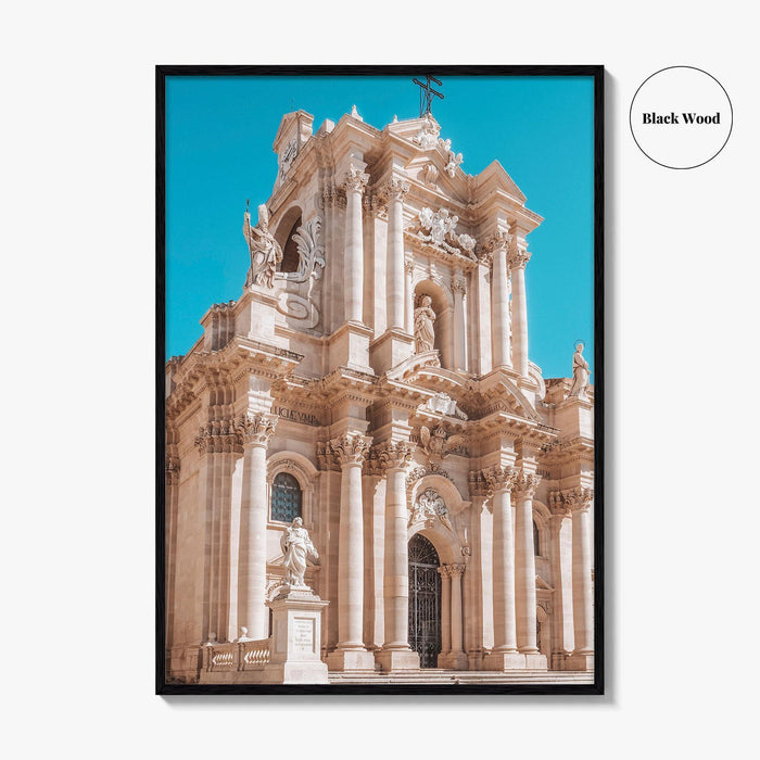 Syracuse Italy Fine Art Photo Print, Ortigia Duomo Cathedral, Siracusa, Sicily, Wall Decor