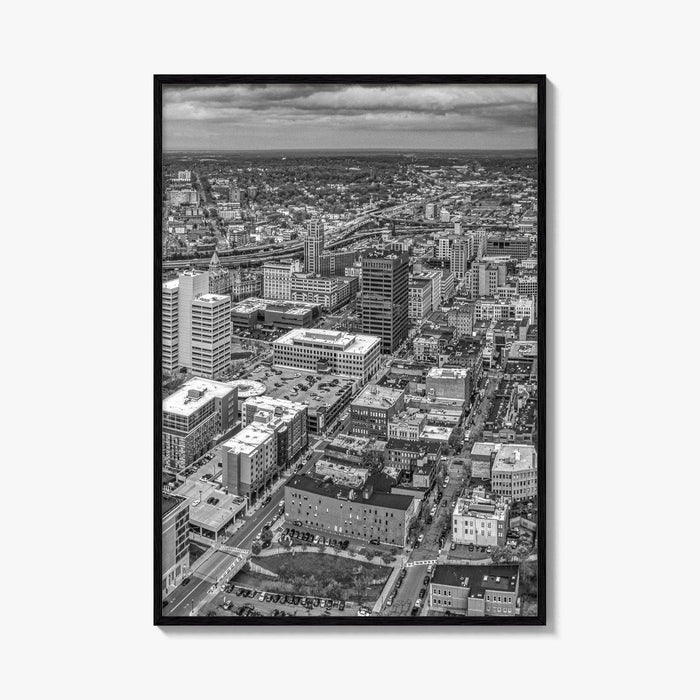 Syracuse Skyline Black and White Fine Art Photo Print, New York City Poster