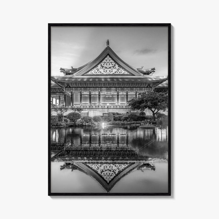 Taipei Black and White Fine Art Photo Print, Liberty Square Taiwan Poster