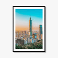 Taipei Skyline Fine Art Photo Print, Taiwan Wall Decor Poster, Taipei 101
