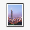 Taipei Skyline Fine Art Photo Print, City, Taiwan Wall Poster