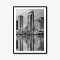 Tampa Skyline Black and White Fine Art Photo Print, Florida Downtown, USA Wall Poster