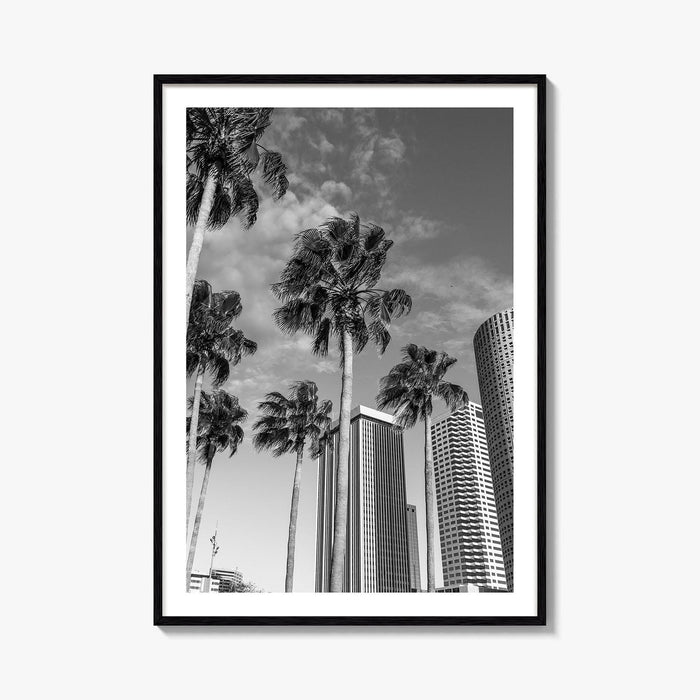 Tampa Skyline Black and White Fine Art Photo Print, Florida, USA, Poster