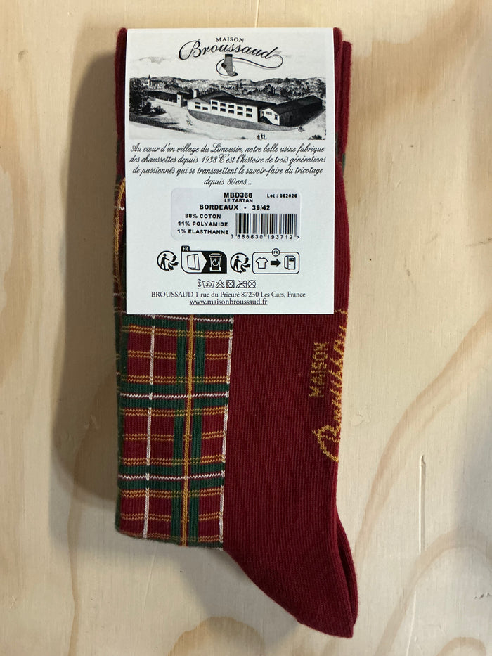 Tartan Deer socks by Maison Broussaud