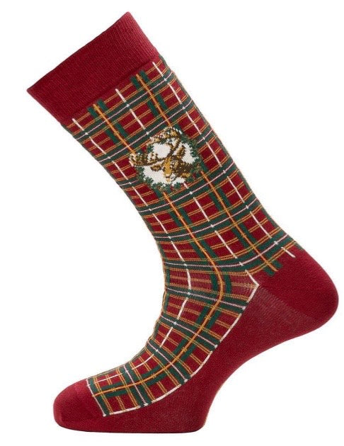 Tartan Deer socks by Maison Broussaud