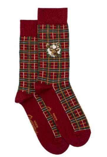 Tartan Deer socks by Maison Broussaud