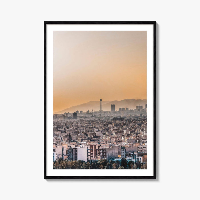 Tehran Skyline Fine Art Photo Print, Milad Tower, Iran Poster