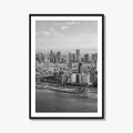 Tel Aviv Skyline Black and White Fine Art Photo Print, Israel Beach Poster