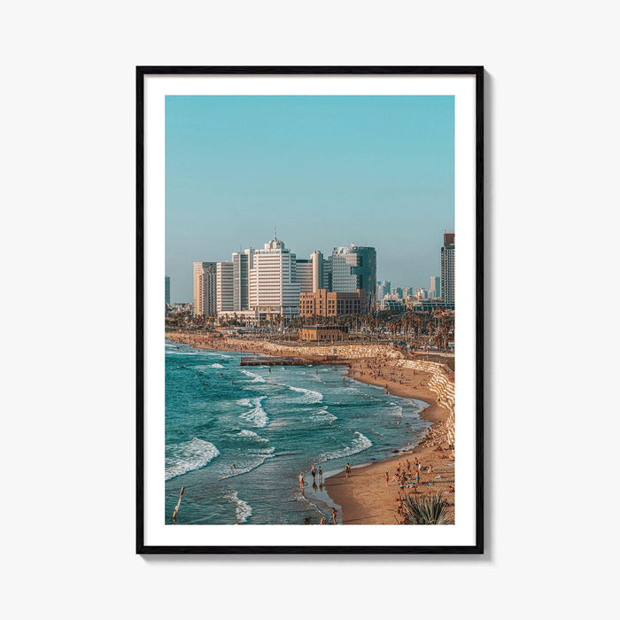 Tel Aviv Fine Art Photo Print, Israel Coastline Wall Decor Poster